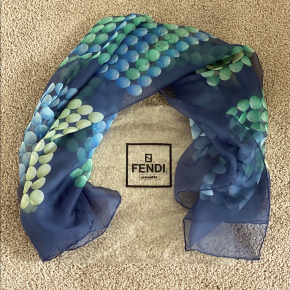 Fendi Foulard Silk Scarf